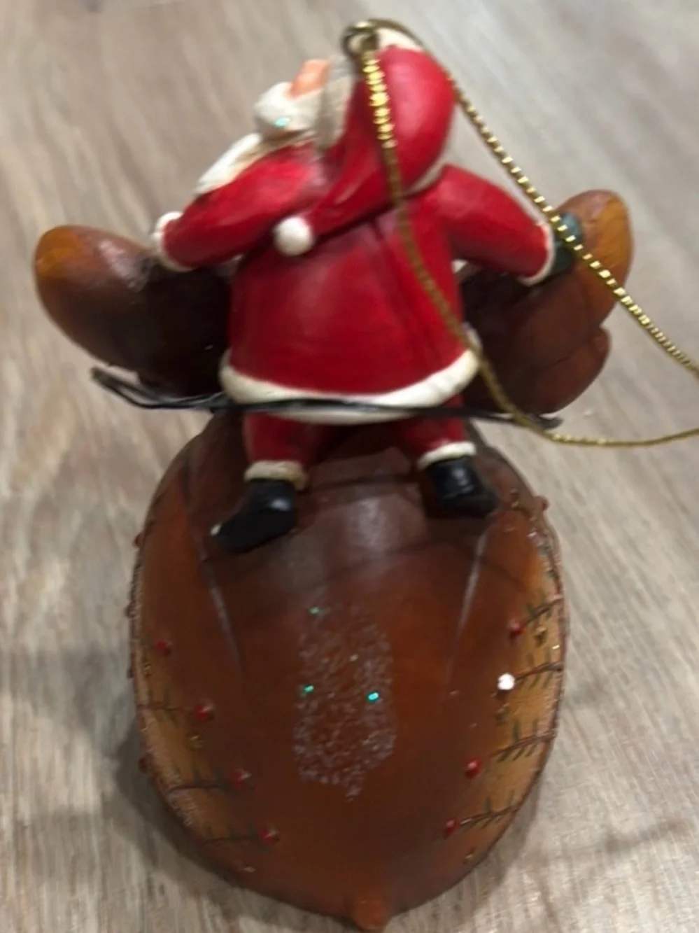 Vintage Santa Bear Moose Christmas Ornaments Rustic Woodland Holiday Decor Set